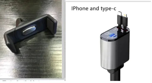 Cargador de Coche Metálico 100W de Carga Rápida Adaptador USB-C para Mechero