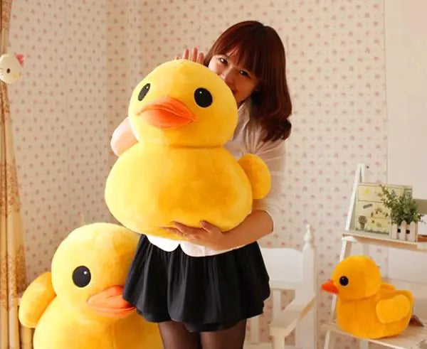Peluche y Almohada de Patito Amarillo