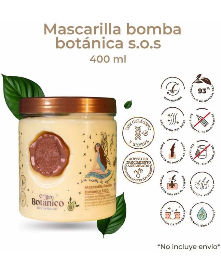 Mascarilla SOS de origen botánico  .
