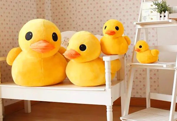 Peluche y Almohada de Patito Amarillo