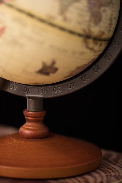 Mapa Global en Inglés Nostálgico