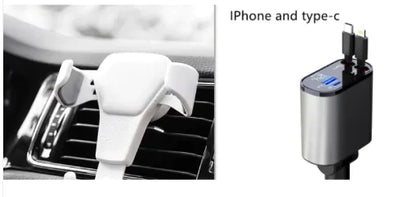 Cargador de Coche Metálico 100W de Carga Rápida Adaptador USB-C para Mechero