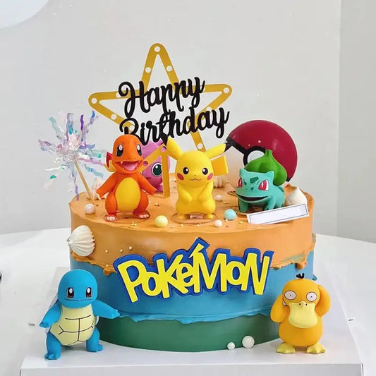 Set de adornos para pastel de Pokémon