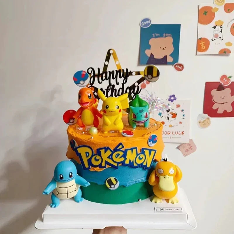 Set de adornos para pastel de Pokémon