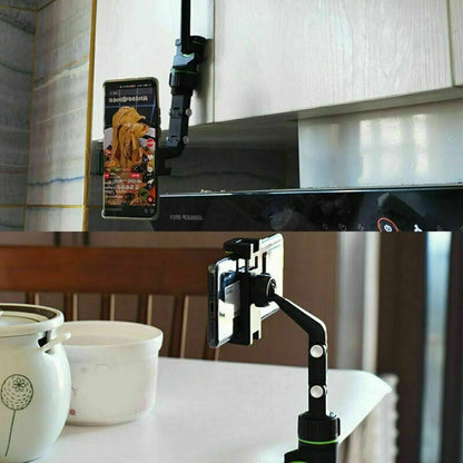 Soporte Multifuncional Ajustable para Teléfono con Rotación de 360° en Espejo Retrovisor de Automóvil